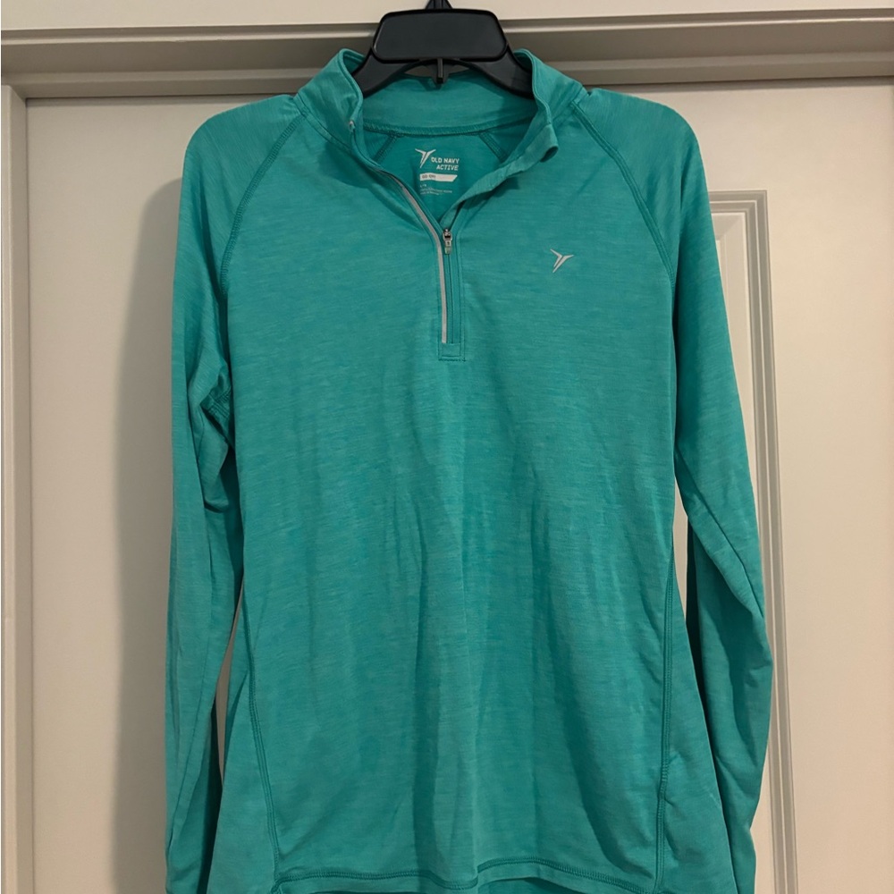 Old Navy Teal Quarter-Zip Pullover